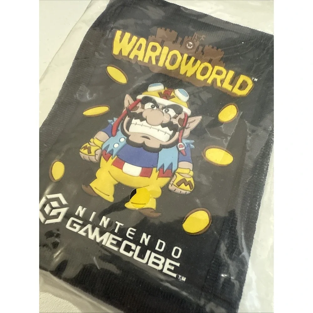 Wario World Wallet w/Keyring Nintendo Gamecube Promo 2003‎ NEW In Plastic